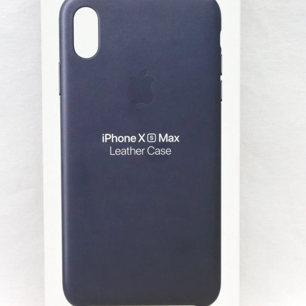 Apple iPhone XS Max Leather Case - Midnight Blue MRWU2ZM/A